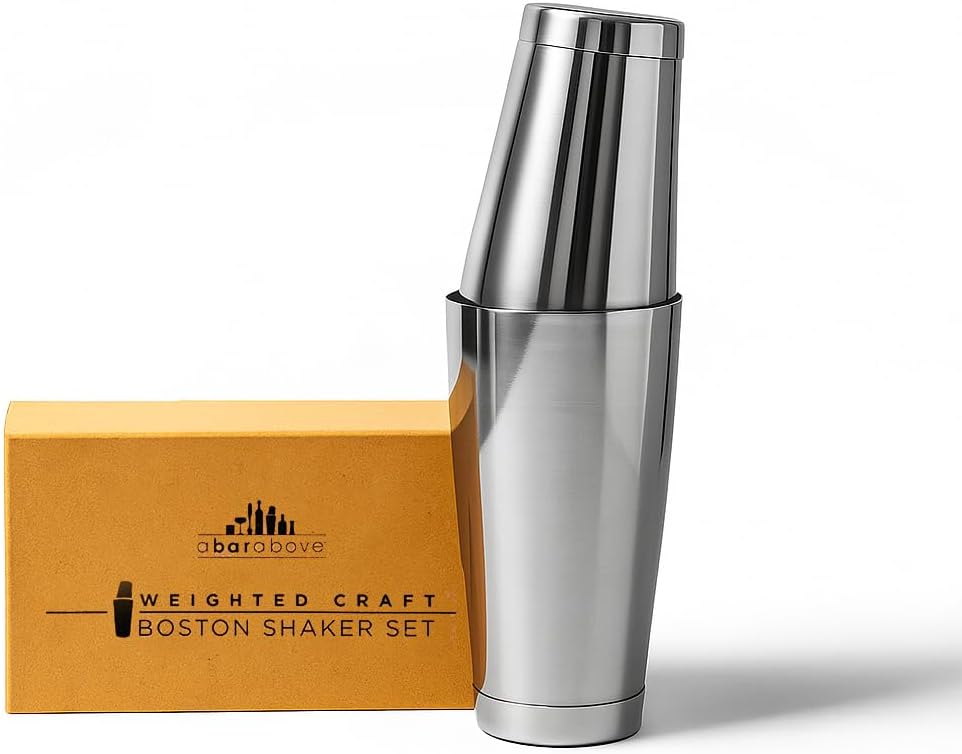 A Bar Above Professionelles Boston Shaker-Set, 530 ml und 794 ml, beschwertes Cocktail-Shaker-Set für Barkeeper – Pro Bar-Shaker aus hochwertigem Edelstahl 304