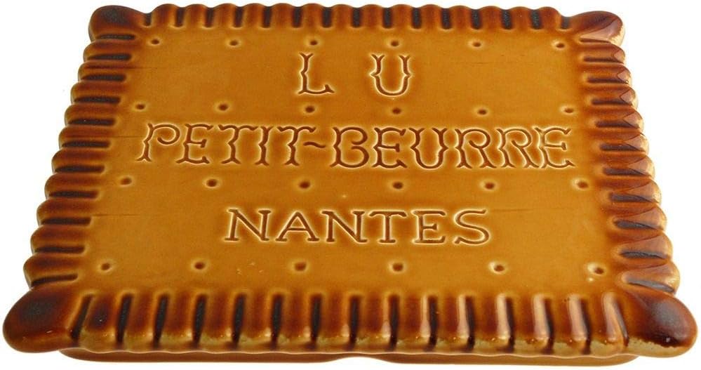 FRANZOSICH VINTAGE KERAMIK UNTERSATZ RETRO WERBUNG LU KUCHEN KLEINE SCHULJUNGE FRANZOSICH VINTAGE KERAMIK UNTERSATZ RETRO WERBUNG LU KUCHEN KLEINE SCHULJUNGE